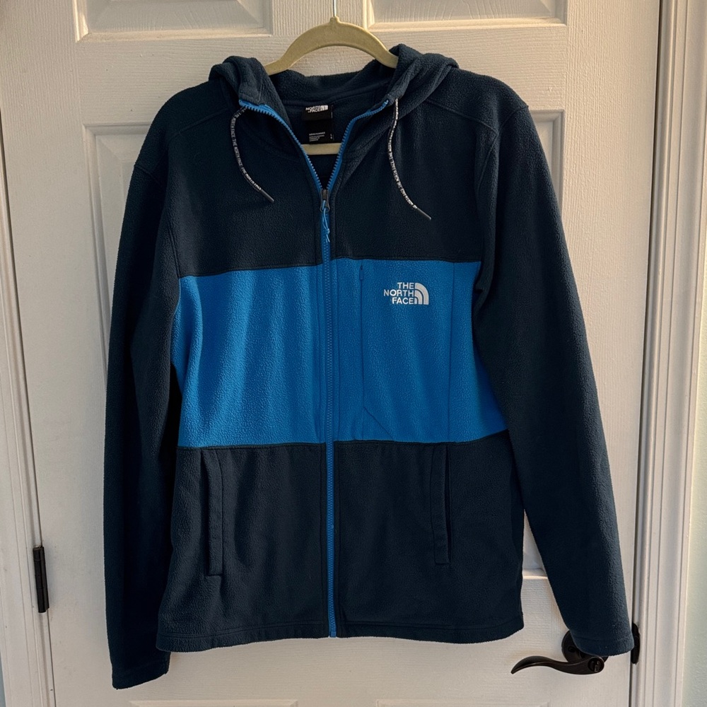 The North Face Two-Tone Blue and Deep Navy Fleece Hoodie